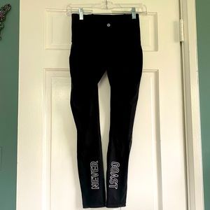 Limited edition LululemonxFlywheel black leggings